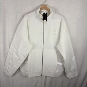 Adidas Patrick Mahomes JY3803 Premium ZNE WV TT $100 Jacket White Size XLT NWT